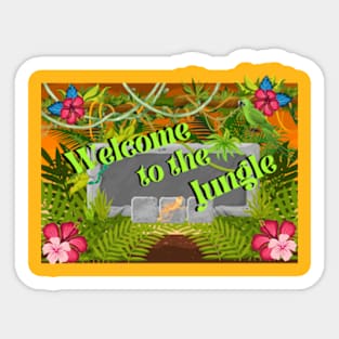 Welcome To The Jungle Sticker